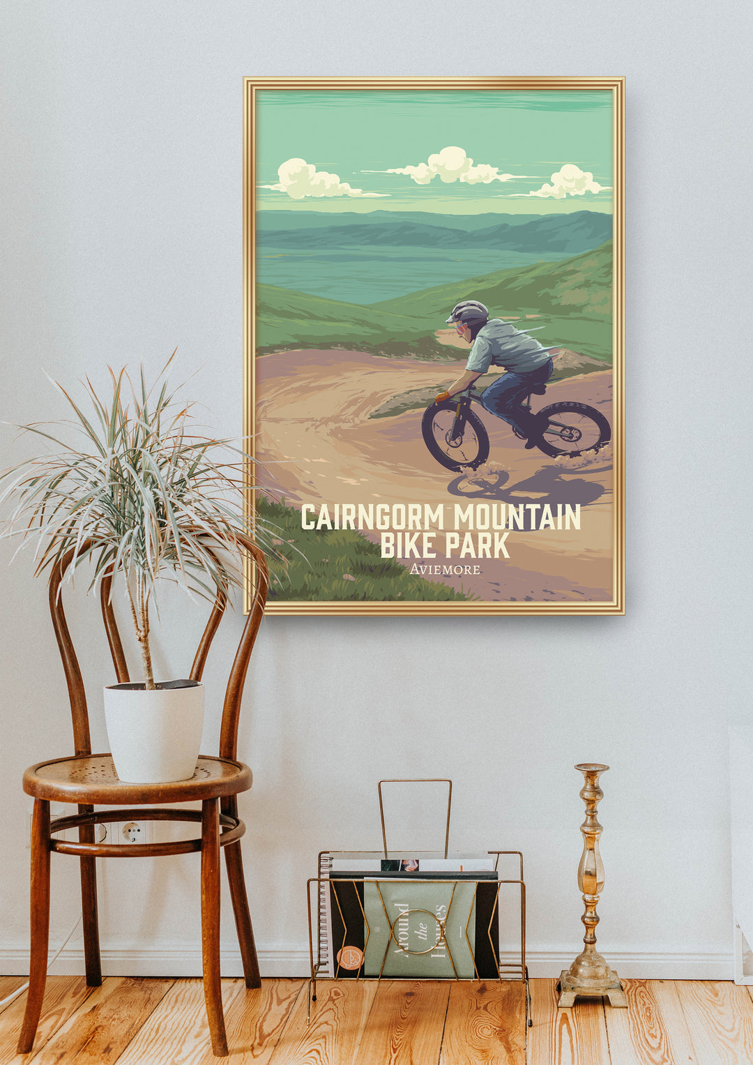 Cairngorm Mountain Bike Park Travel Poster