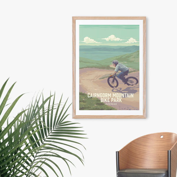 Cairngorm Mountain Bike Park Travel Poster