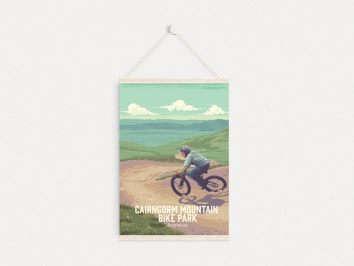 Cairngorm Mountain Bike Park Travel Poster