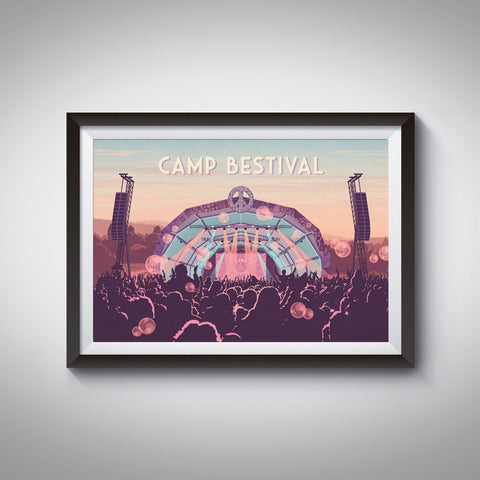 Camp Bestival Music Festival Travel Poster