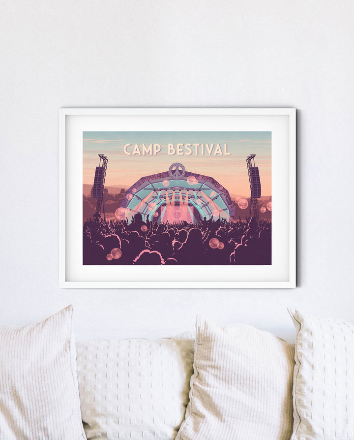 Camp Bestival Music Festival Travel Poster