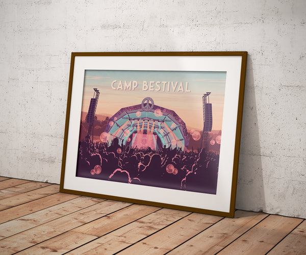 Camp Bestival Music Festival Travel Poster