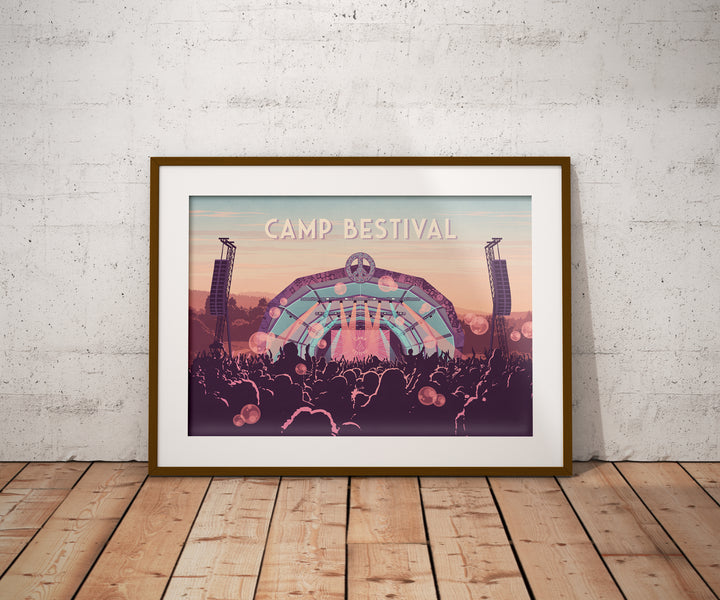 Camp Bestival Music Festival Travel Poster