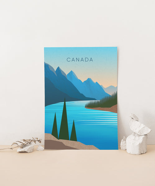 Canada Minimal Travel Poster