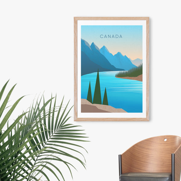Canada Minimal Travel Poster