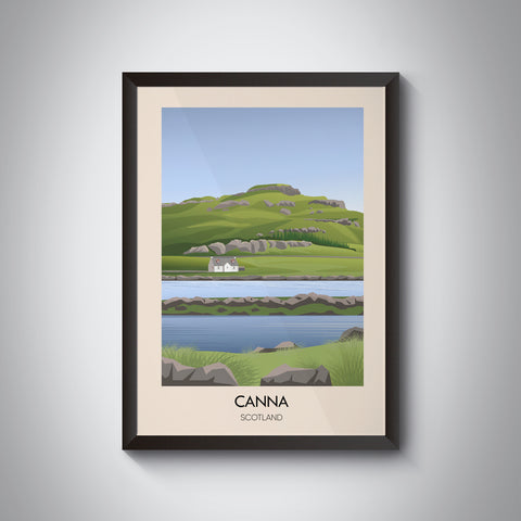 Canna Scotland Travel Poster