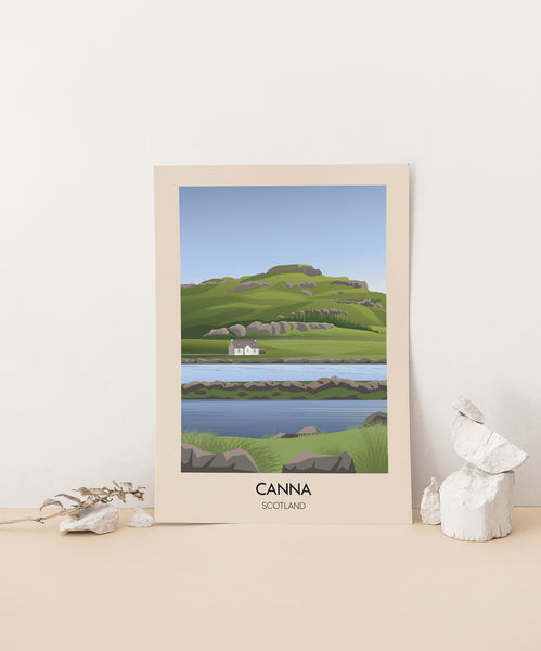 Canna Scotland Travel Poster