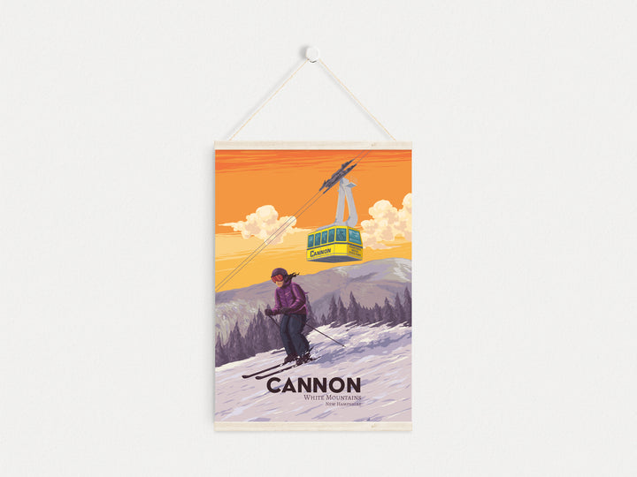 Cannon New Hampshire Ski Resort Travel Poster