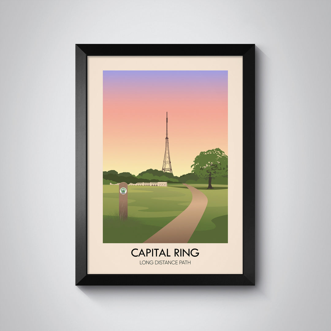 Capital Ring Long Distance Path Travel Poster