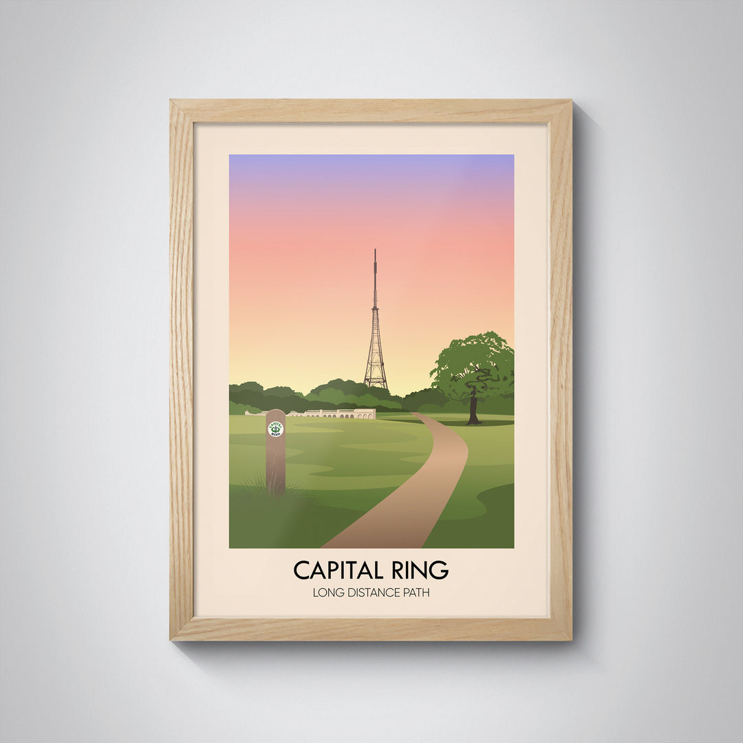 Capital Ring Long Distance Path Travel Poster