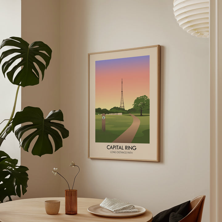 Capital Ring Long Distance Path Travel Poster