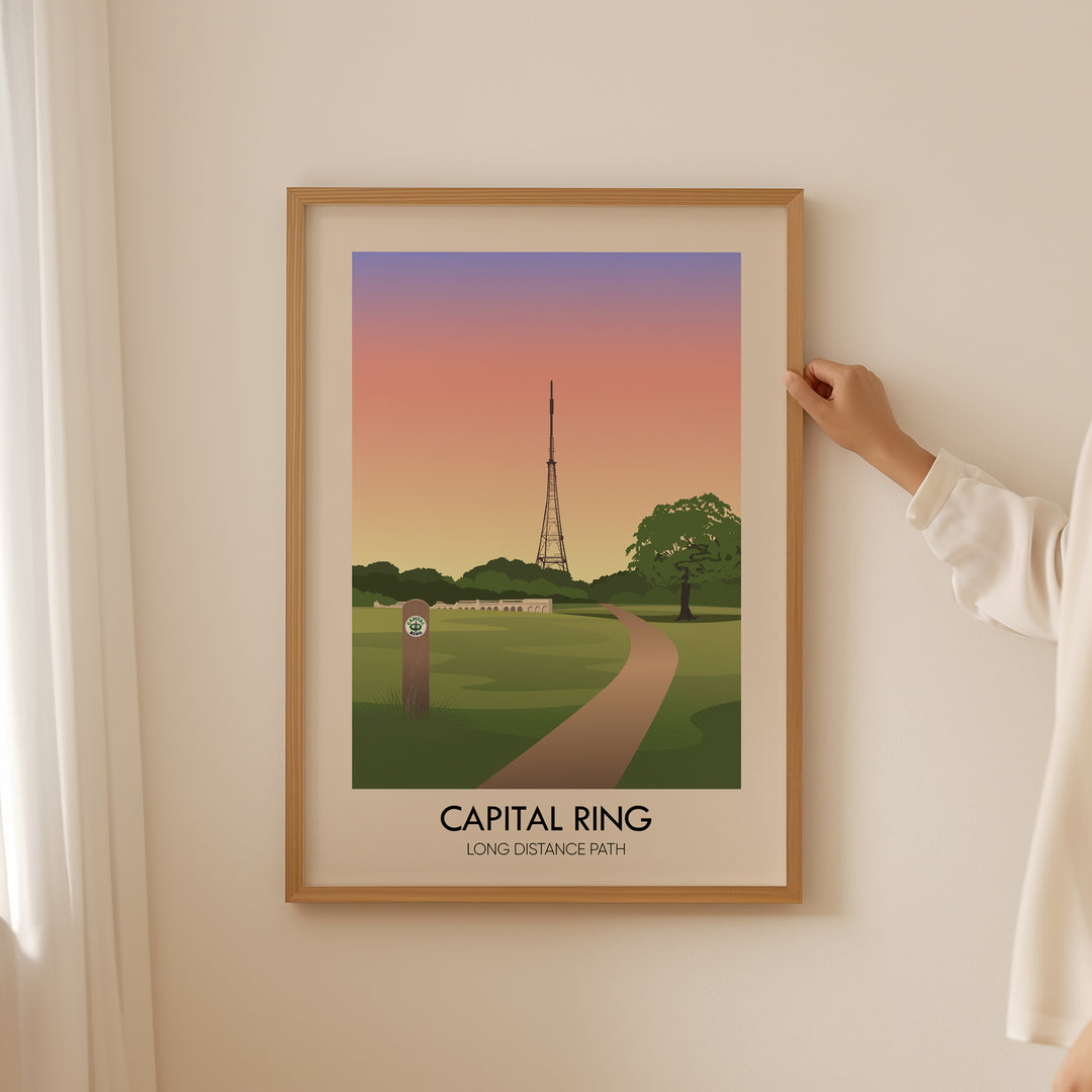 Capital Ring Long Distance Path Travel Poster