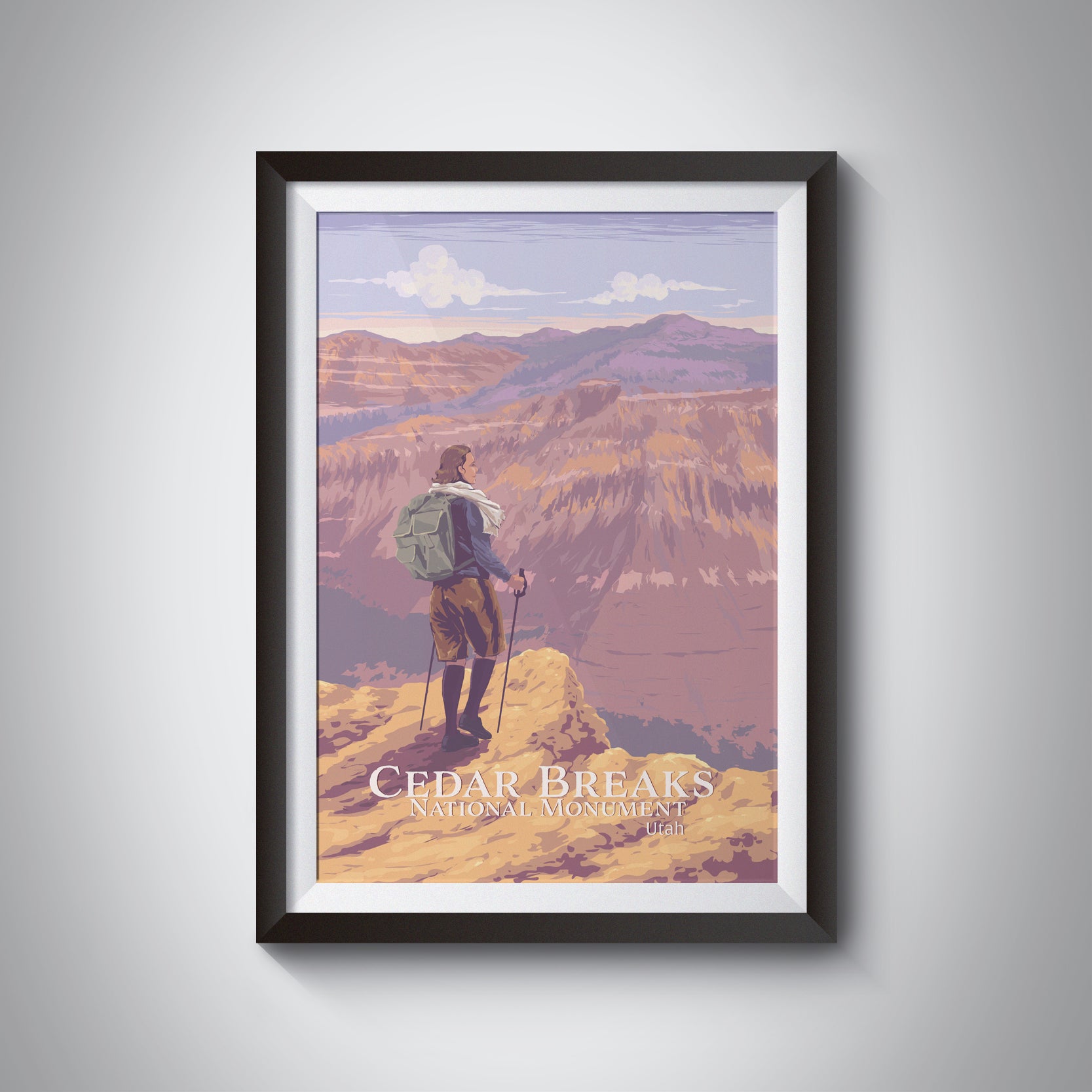 Cedar Breaks Utah National Monument Travel Poster