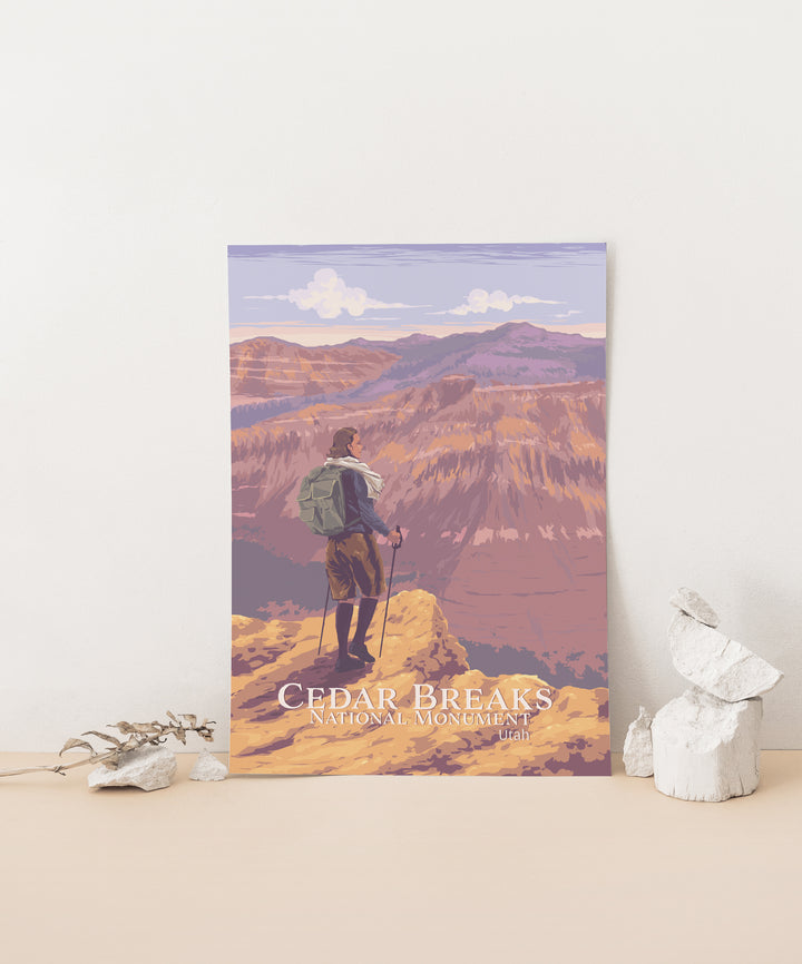 Cedar Breaks Utah National Monument Travel Poster