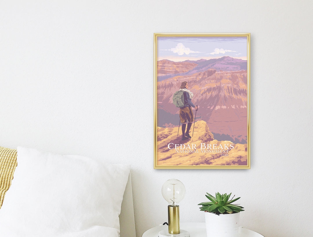 Cedar Breaks Utah National Monument Travel Poster