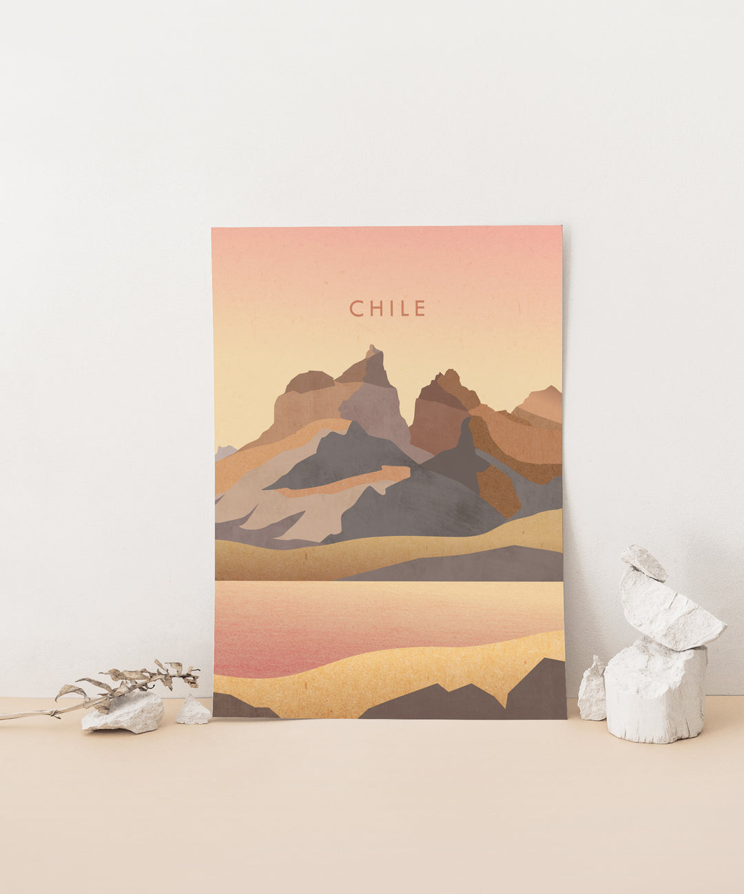 Chile Minimal Travel Poster