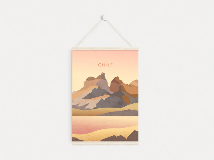 Chile Minimal Travel Poster