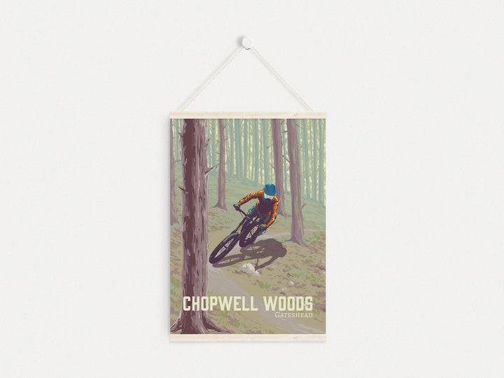 Chopwell Woods Mountain Biking Travel Poster