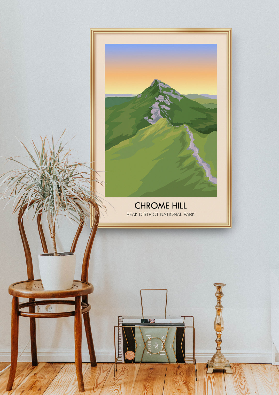 Chrome Hill Peak District Travel Poster