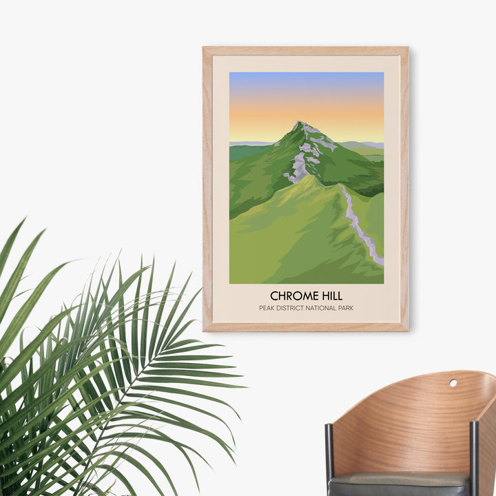 Chrome Hill Peak District Travel Poster