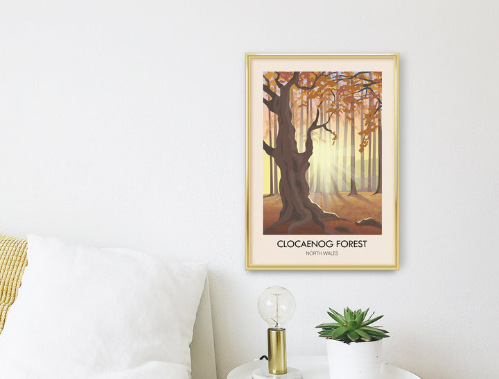 Clocaenog Forest North Wales Travel Poster