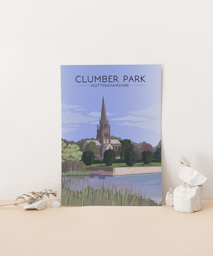 Clumber Park Nottinghamshire Travel Poster