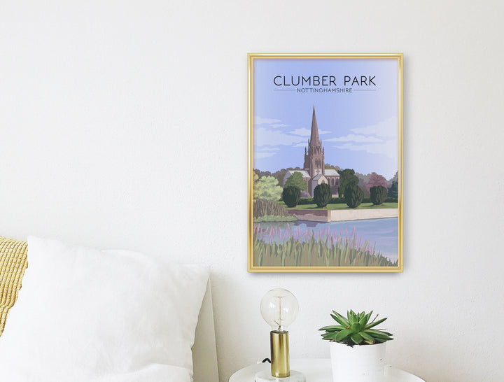 Clumber Park Nottinghamshire Travel Poster