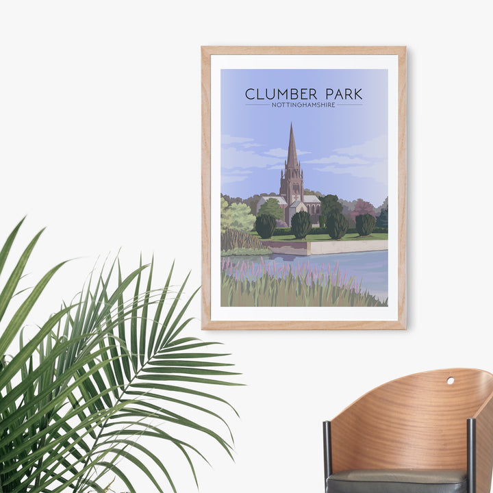 Clumber Park Nottinghamshire Travel Poster