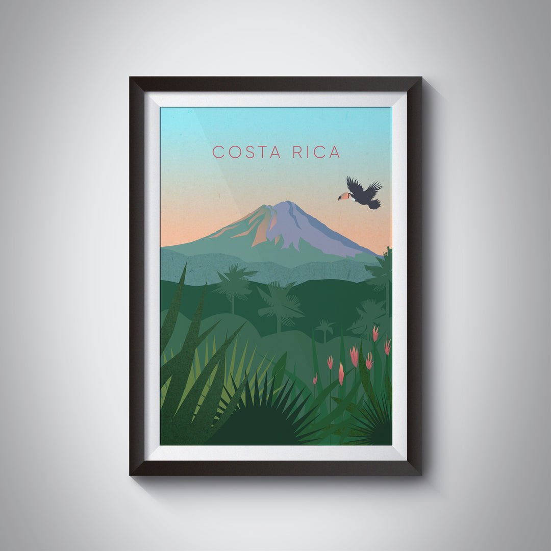 Costa Rica Minimal Travel Poster