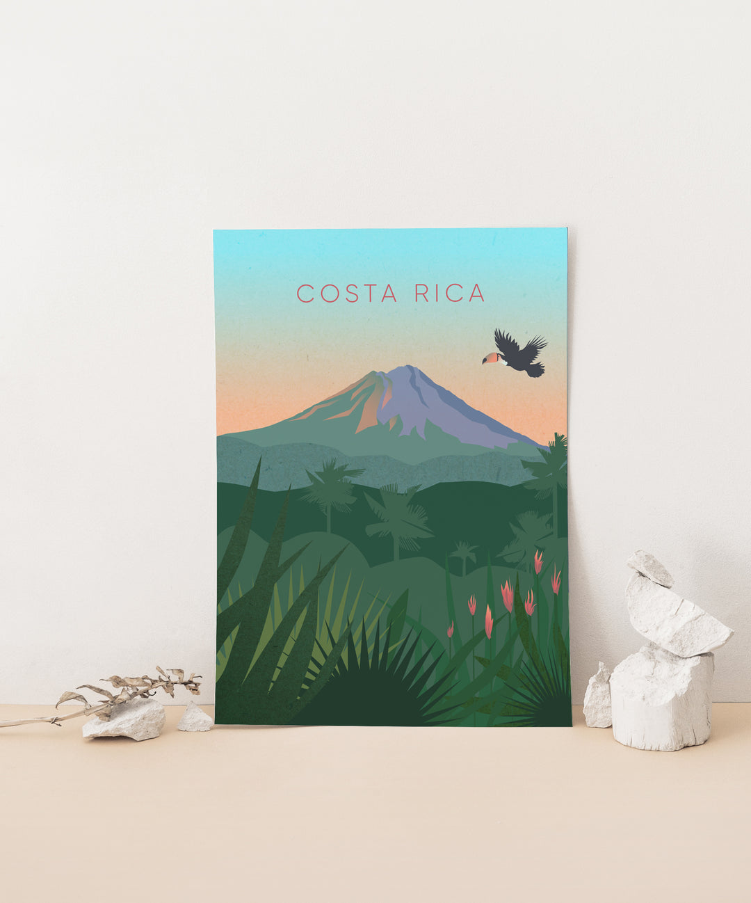 Costa Rica Minimal Travel Poster