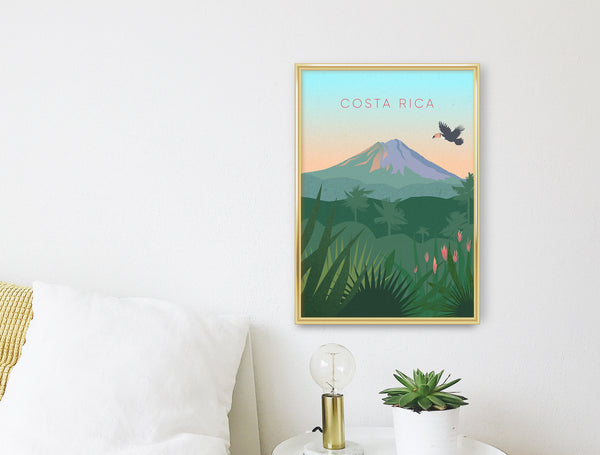 Costa Rica Minimal Travel Poster