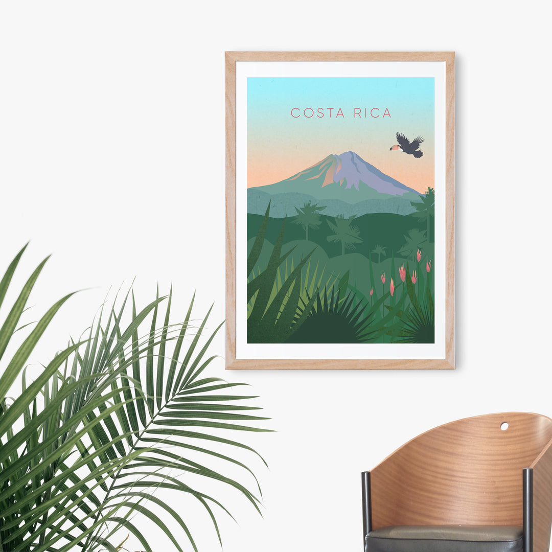 Costa Rica Minimal Travel Poster