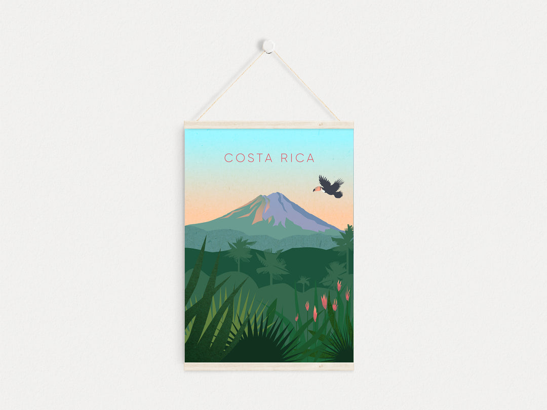 Costa Rica Minimal Travel Poster