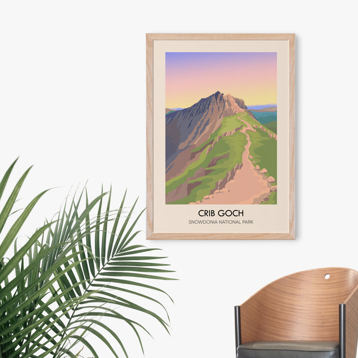 Crib Goch Snowdonia Travel Poster