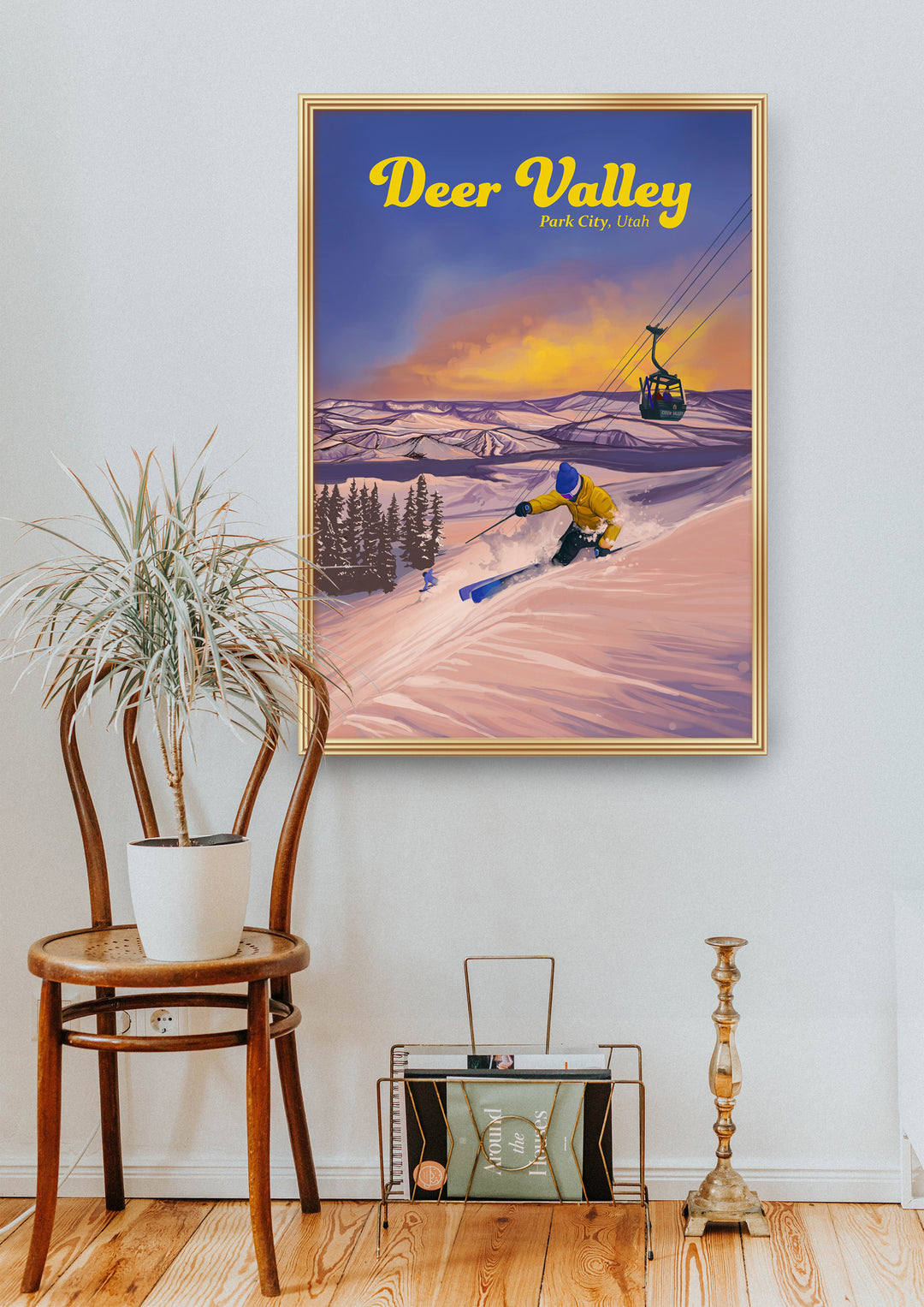 Deer Valley Utah Ski Resort Travel Poster