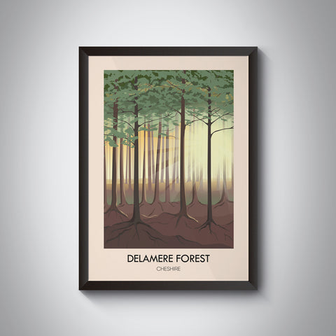 Delamere Forest Travel Poster