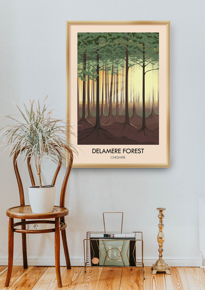 Delamere Forest Travel Poster