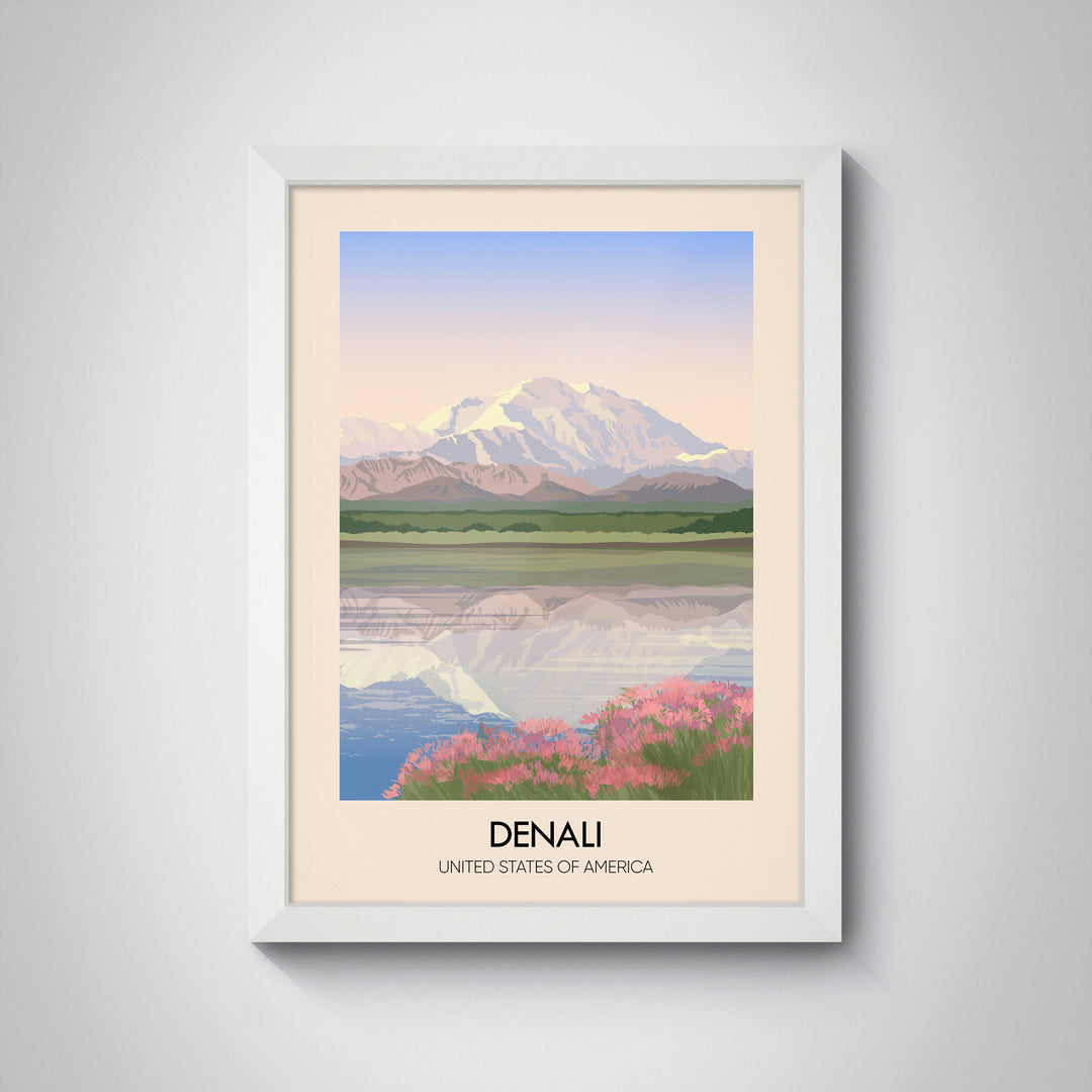 Denali USA Travel Poster