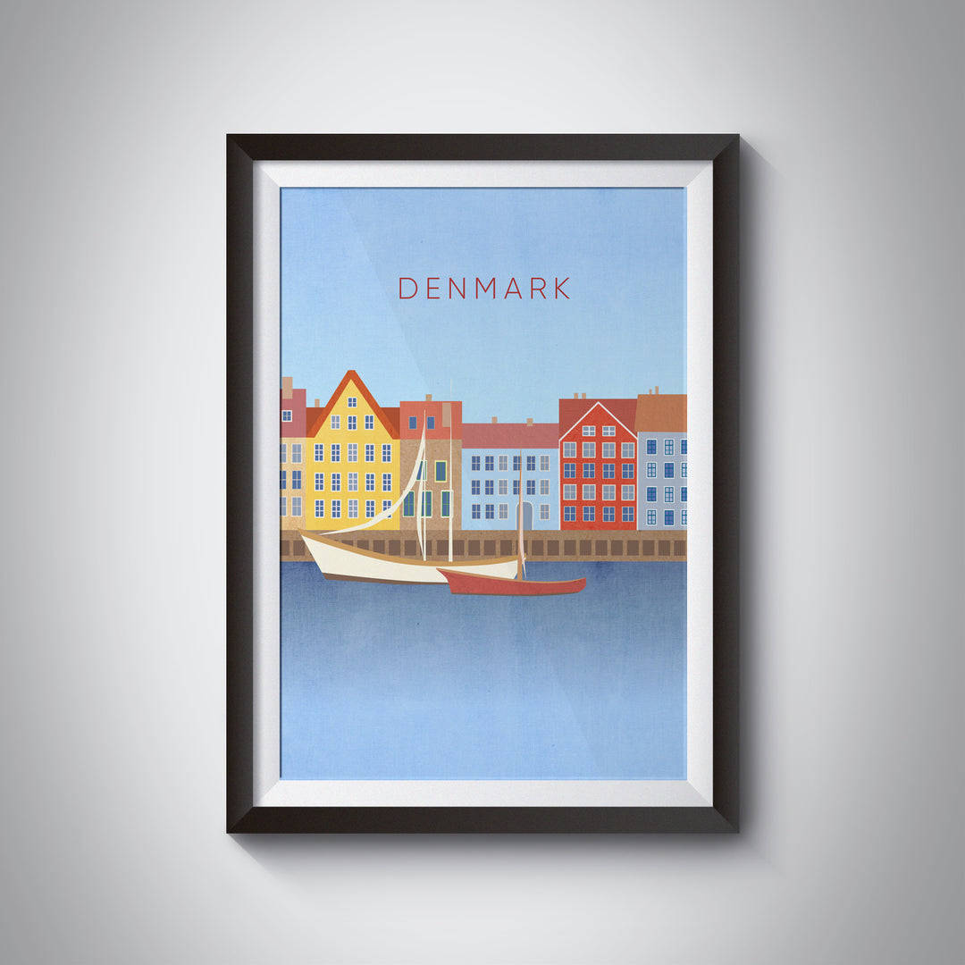 Denmark Minimal Travel Poster