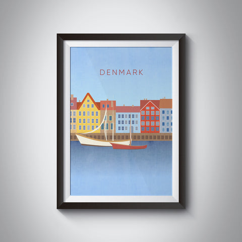 Denmark Minimal Travel Poster