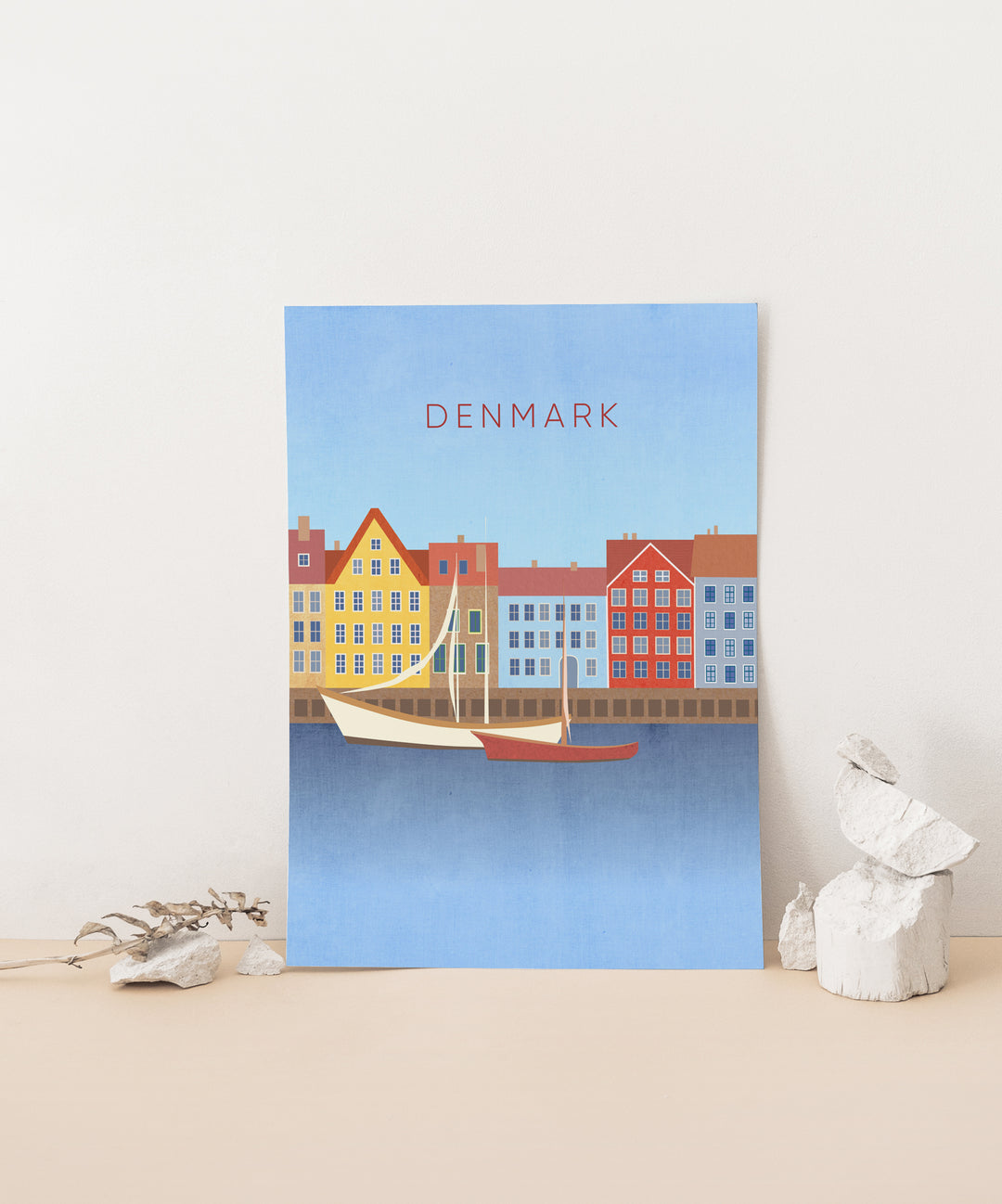 Denmark Minimal Travel Poster