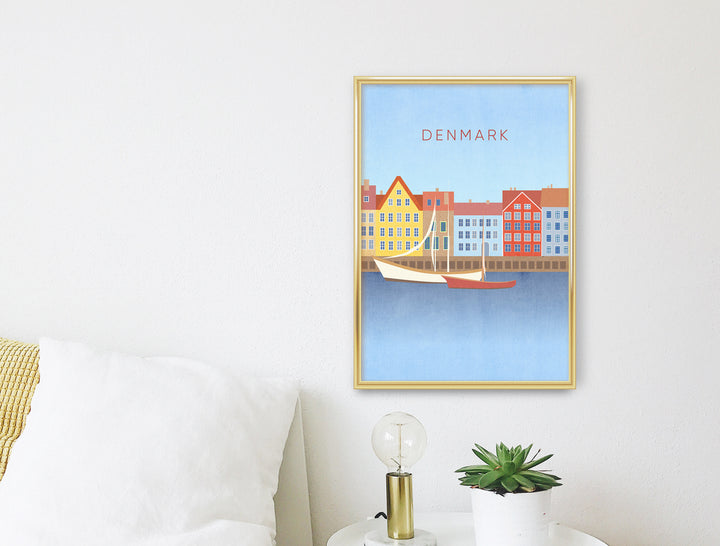 Denmark Minimal Travel Poster