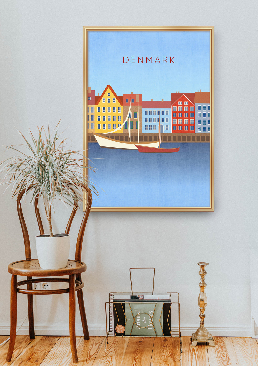 Denmark Minimal Travel Poster