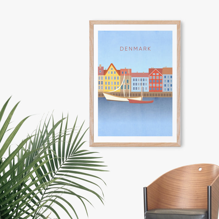 Denmark Minimal Travel Poster