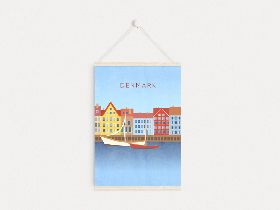 Denmark Minimal Travel Poster