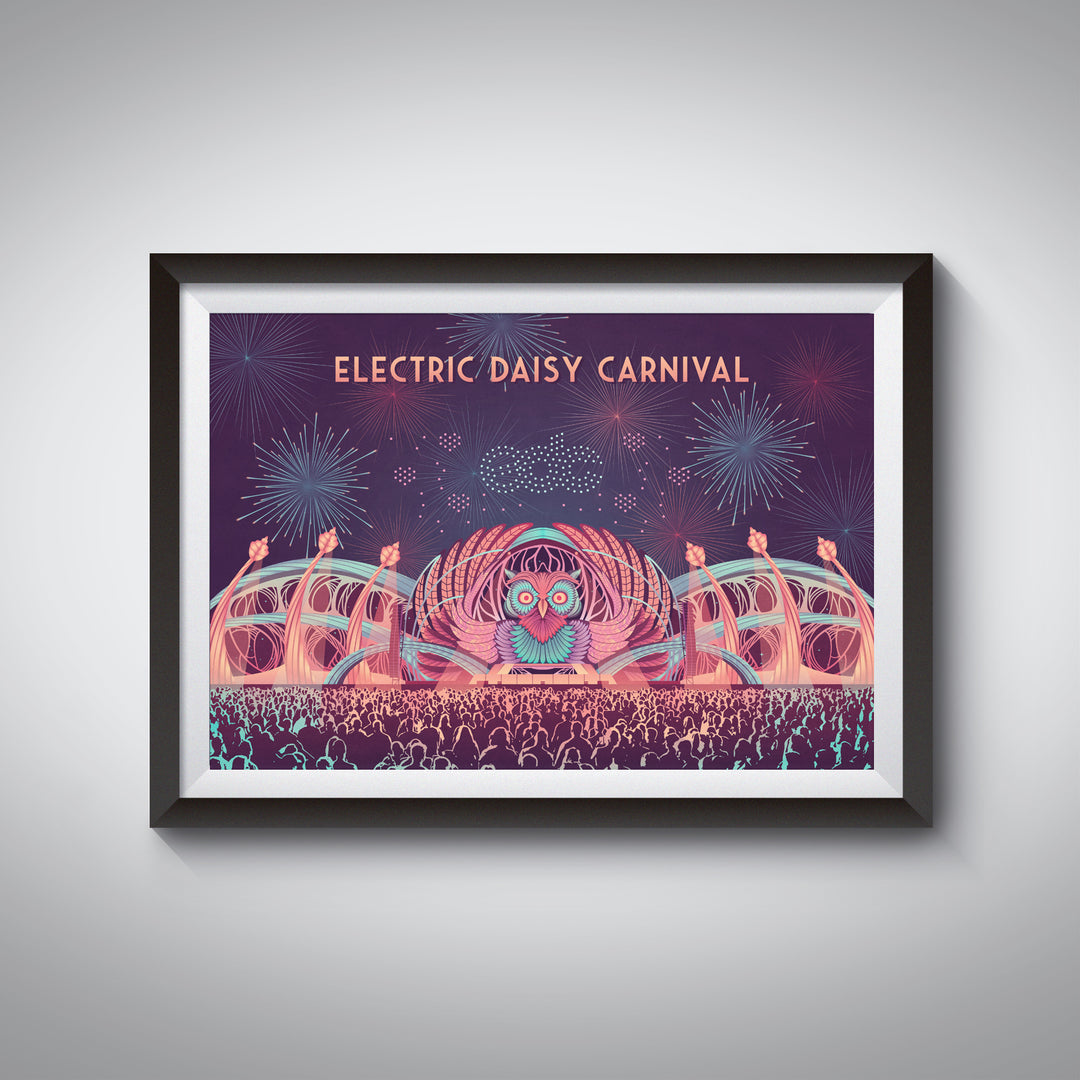 EDC Las Vegas Travel Poster