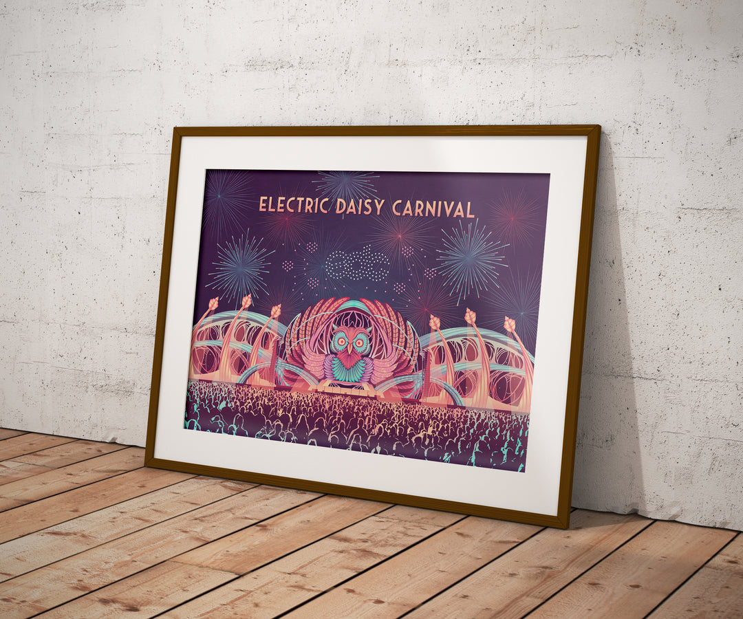 EDC Las Vegas Travel Poster