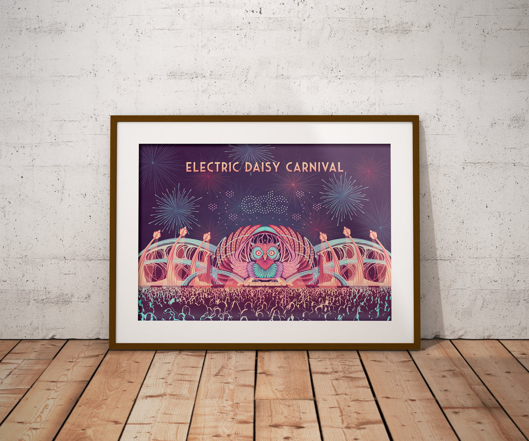 EDC Las Vegas Travel Poster