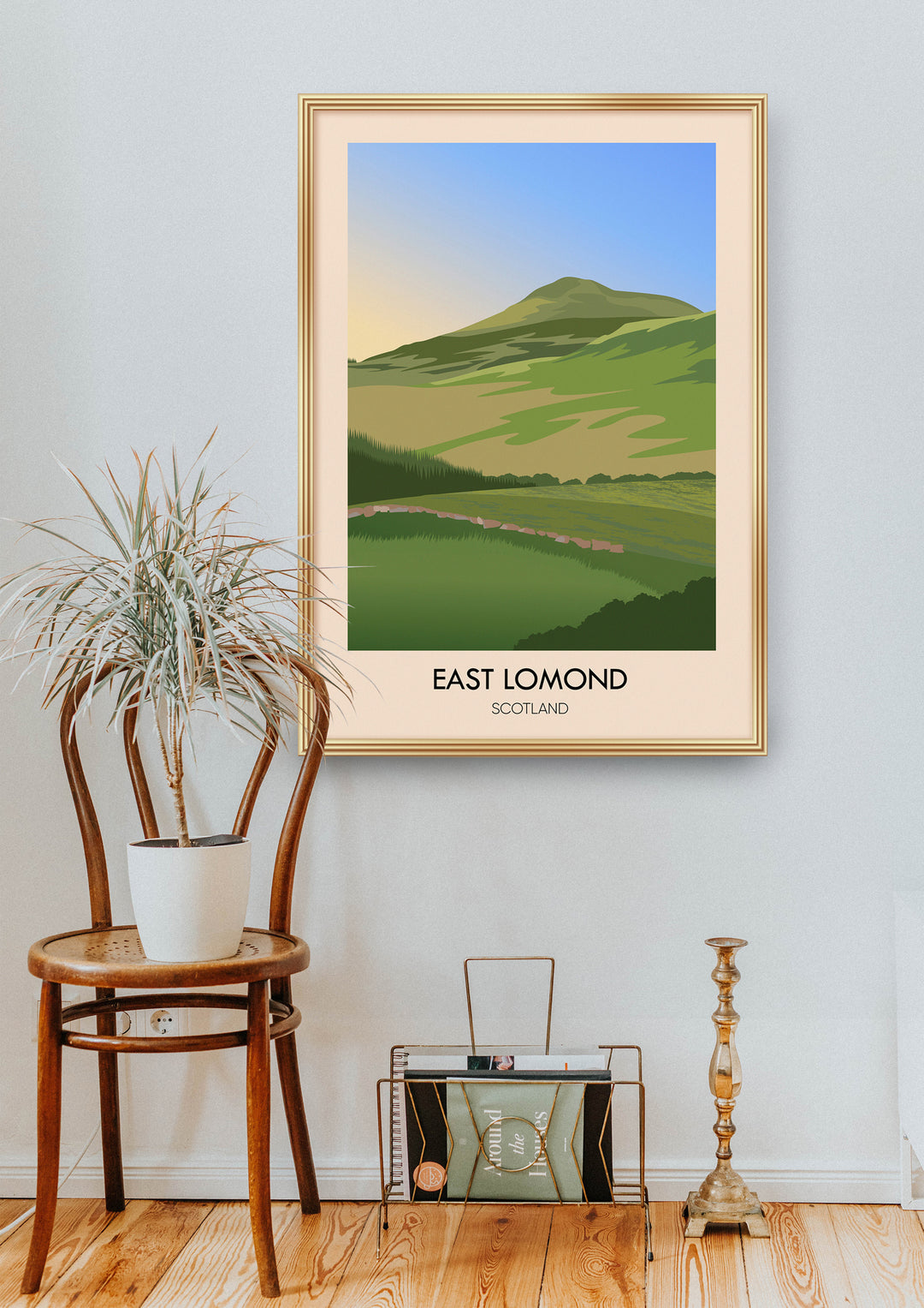 East Lomond Scotland Travel Poster