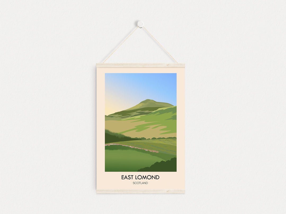 East Lomond Scotland Travel Poster